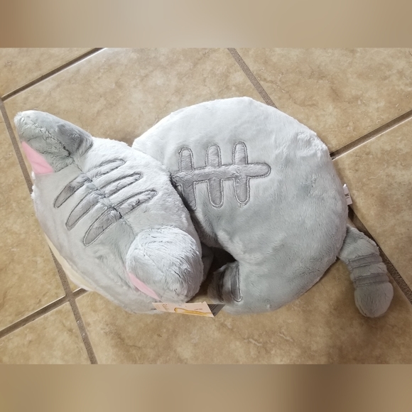 San-X Korilakkuma Laying Gray Cat 14 Inch Plush - Picture 4 of 9